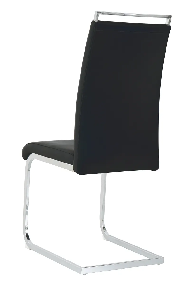 Stuhl, 2er-Set, Kunstleder schwarz, Ansicht 5