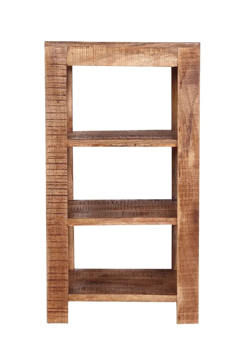 Regal aus massivem Mango, natur, 80 cm, natur
