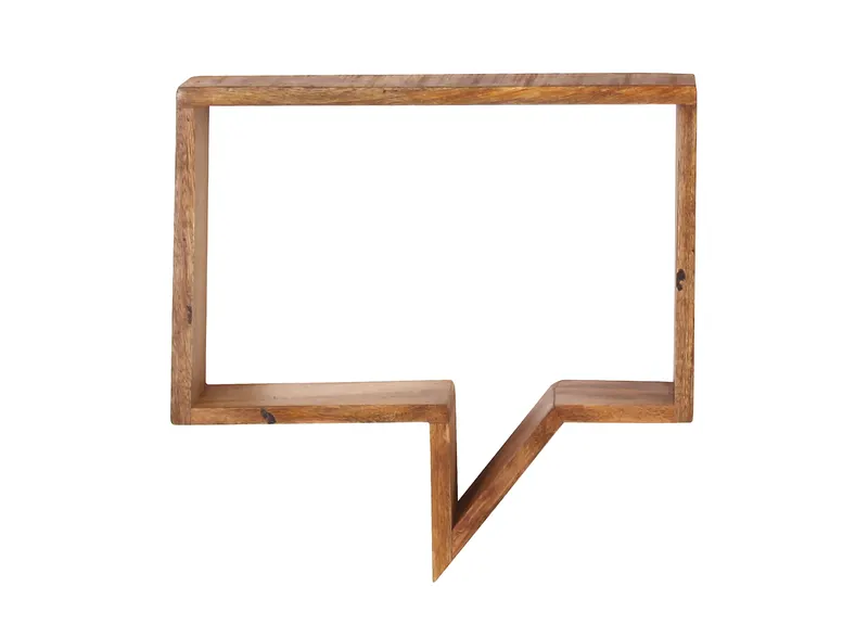 Wandregal-Set aus Mango massiv, natur, Ansicht 4
