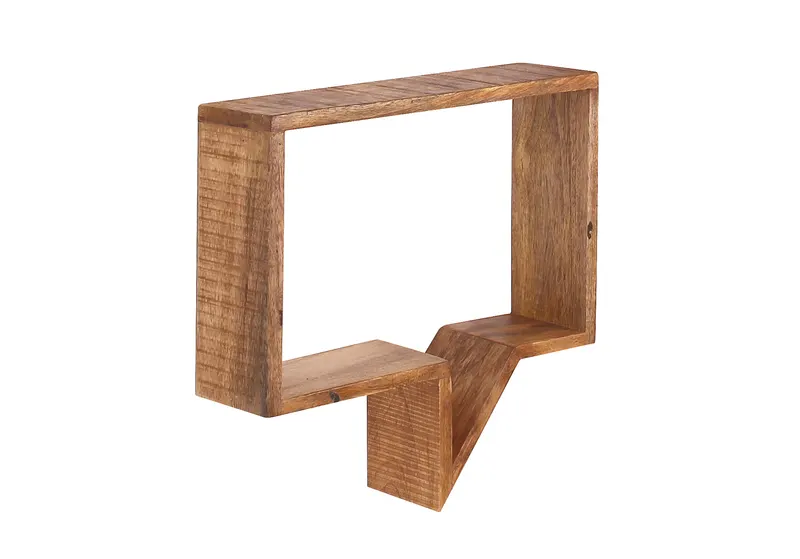 Wandregal-Set aus Mango massiv, natur, Ansicht 6