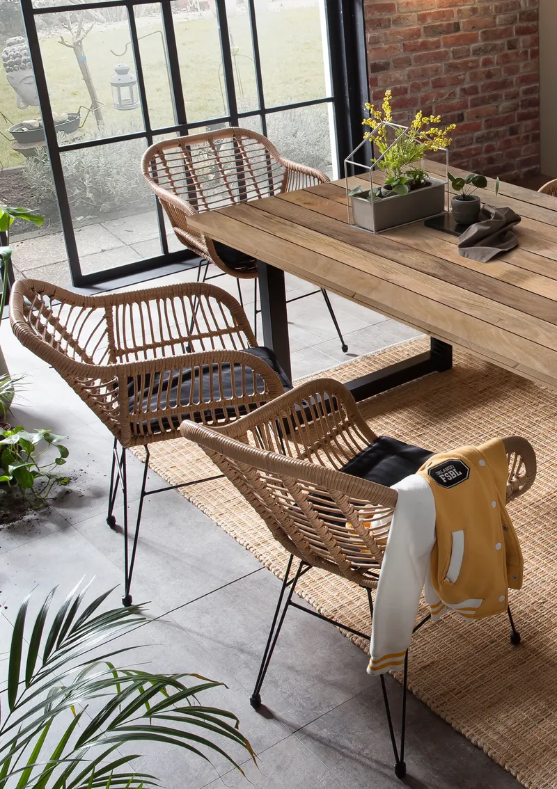 Outdoor Gartensessel aus Polyrattan, 2er-Set, Ansicht 6