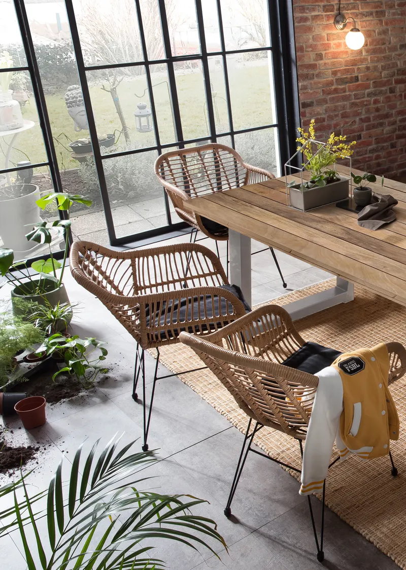 Outdoor Gartensessel aus Polyrattan, 2er-Set, Ansicht 9