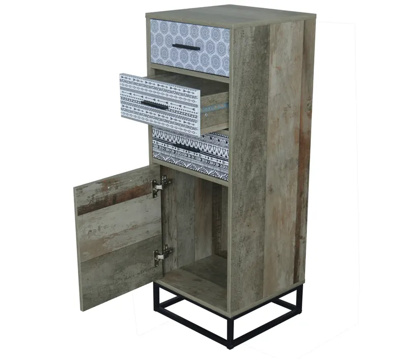 Kommode aus MDF in Natur mit Muster, Ansicht 6