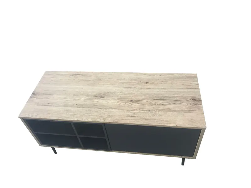 Lowboard aus MDF in Anthrazit und Natur, Ansicht 3