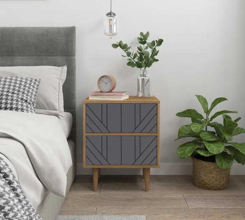 Kommode in Grau und Natur, Ansicht 8