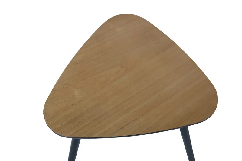 Beistelltisch 50 × 50 cm, natur und schwarz, Ansicht 5