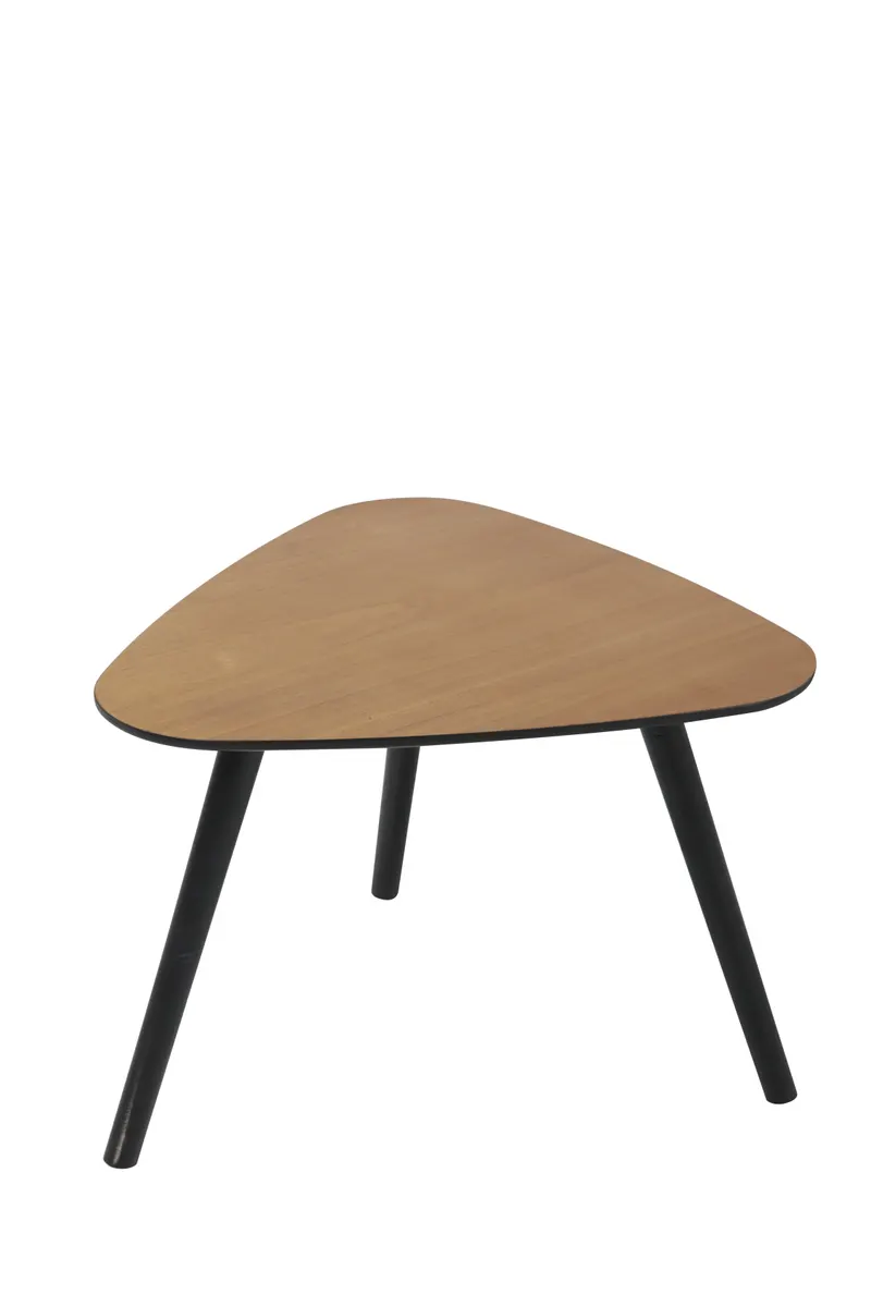 Beistelltisch 50 × 50 cm, natur und schwarz, Ansicht 6