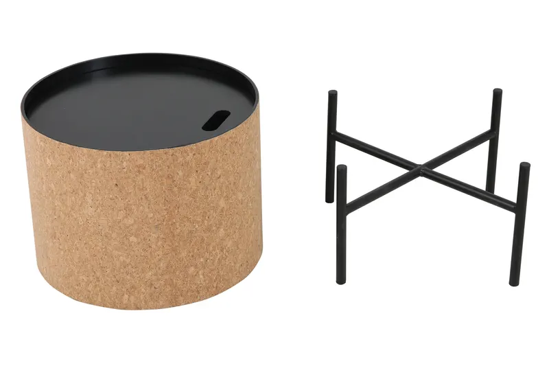 Couchtisch-Set aus MDF und Kork, natur/schwarz, Ansicht 10