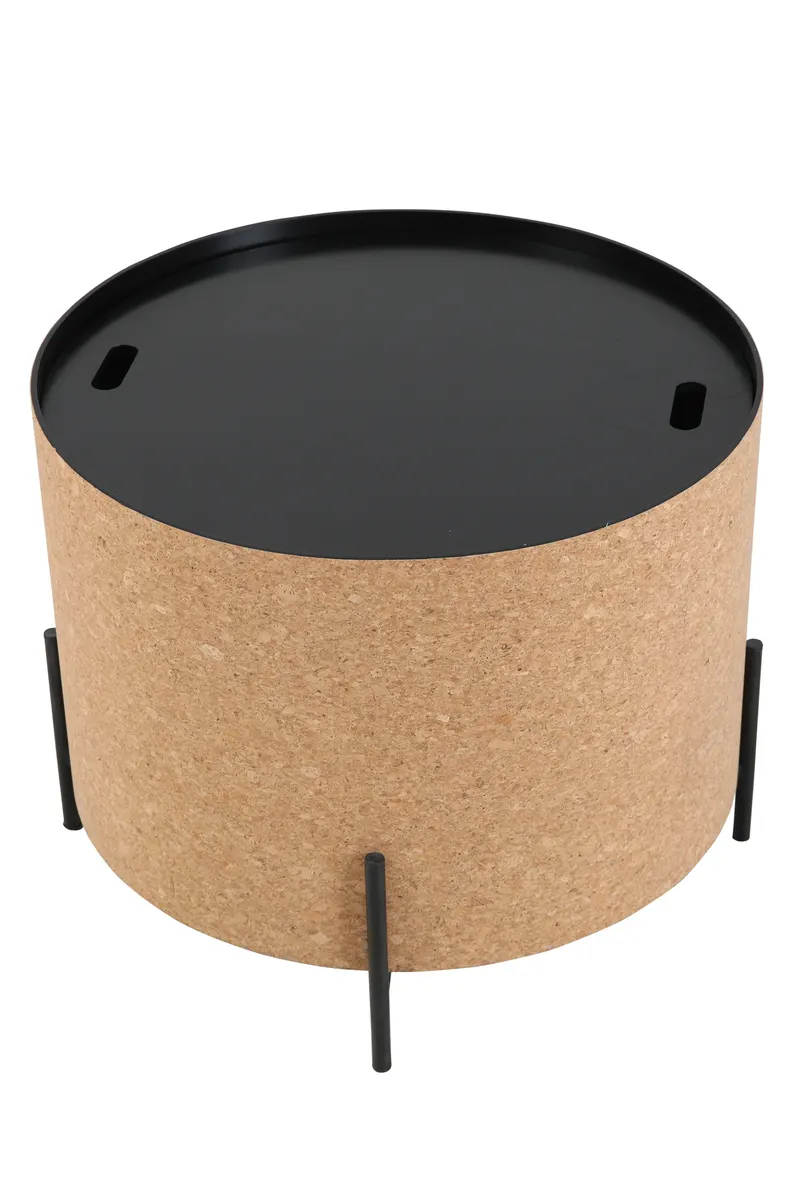 Couchtisch-Set aus MDF und Kork, natur/schwarz, Ansicht 13