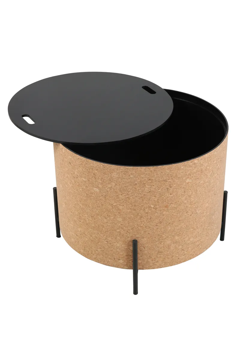 Couchtisch-Set aus MDF und Kork, natur/schwarz, Ansicht 14