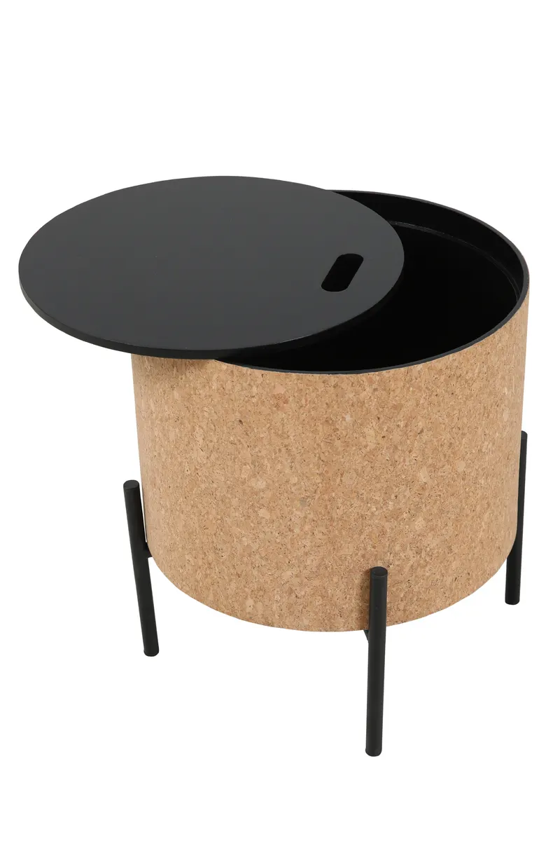 Couchtisch-Set aus MDF und Kork, natur/schwarz, Ansicht 6