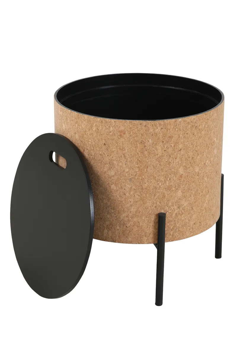 Couchtisch-Set aus MDF und Kork, natur/schwarz, Ansicht 7