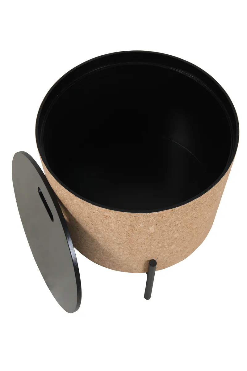 Couchtisch-Set aus MDF und Kork, natur/schwarz, Ansicht 8