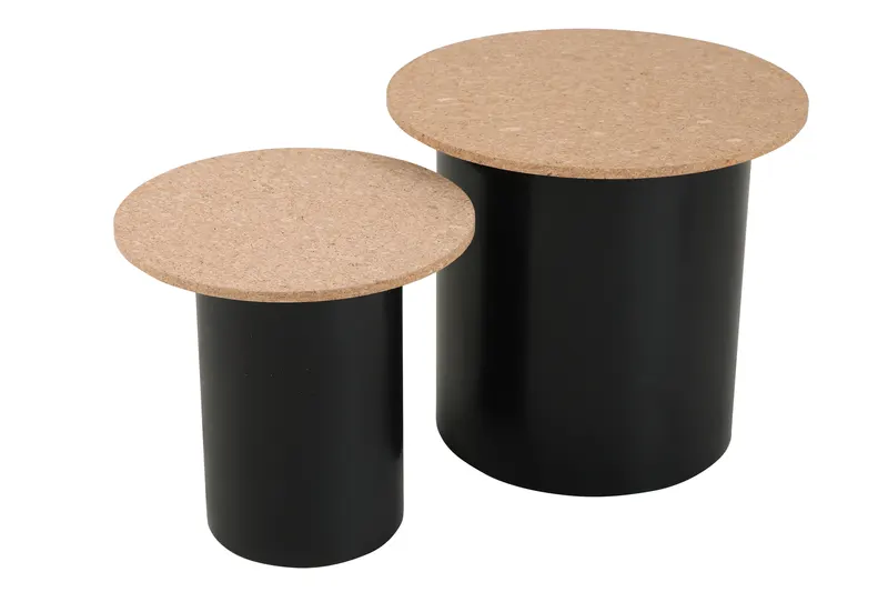 Beistelltische aus MDF mit Kork, 2er-Set, Ansicht 2