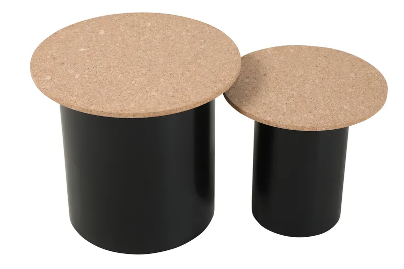 Beistelltische aus MDF mit Kork, 2er-Set, Ansicht 5