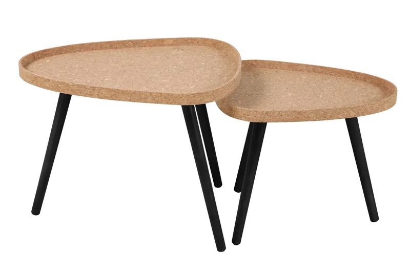 Beistelltisch-Set aus MDF und Kork, Ansicht 2