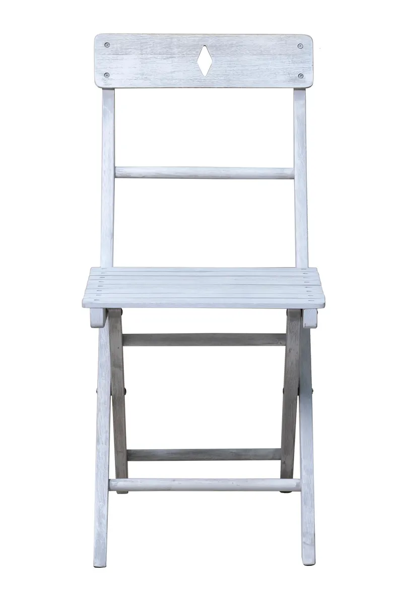 Outdoor-Sitzgruppe aus Akazie, grau mit Vintage-Finish, Ansicht 4