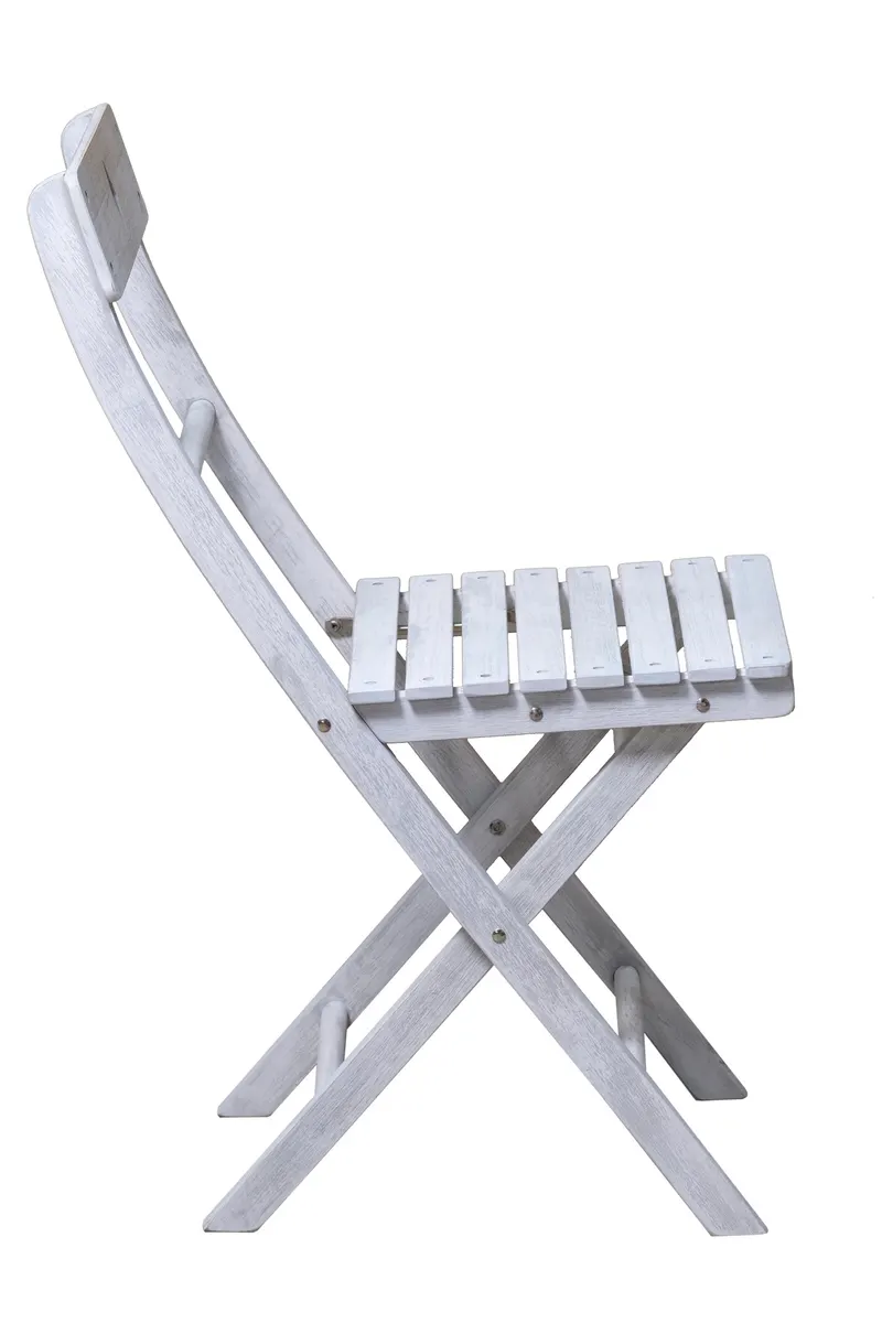 Outdoor-Sitzgruppe aus Akazie, grau mit Vintage-Finish, Ansicht 5