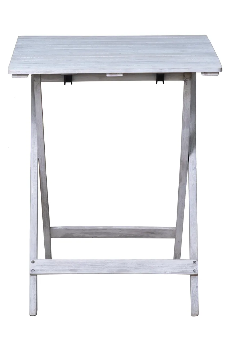 Outdoor-Sitzgruppe aus Akazie, grau mit Vintage-Finish, Ansicht 7