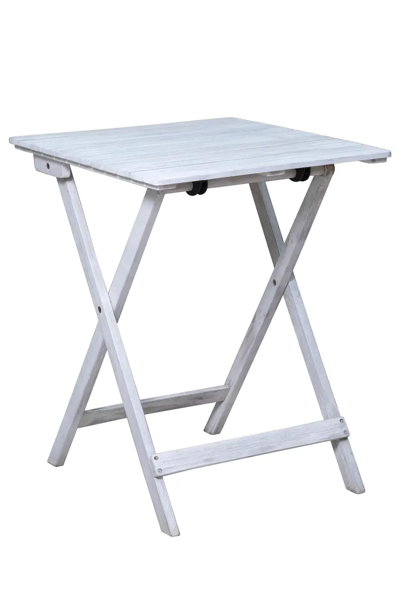 Outdoor-Sitzgruppe aus Akazie, grau mit Vintage-Finish, Ansicht 8