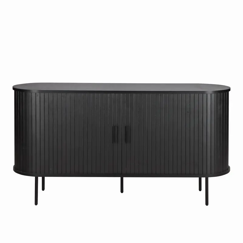 Sideboard, Schwarz, Ansicht 1
