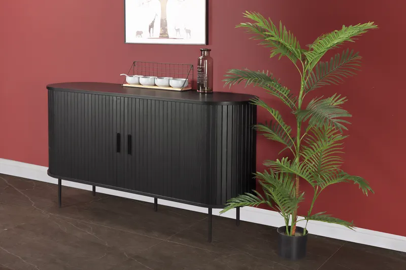 Sideboard, Schwarz, Ansicht 6