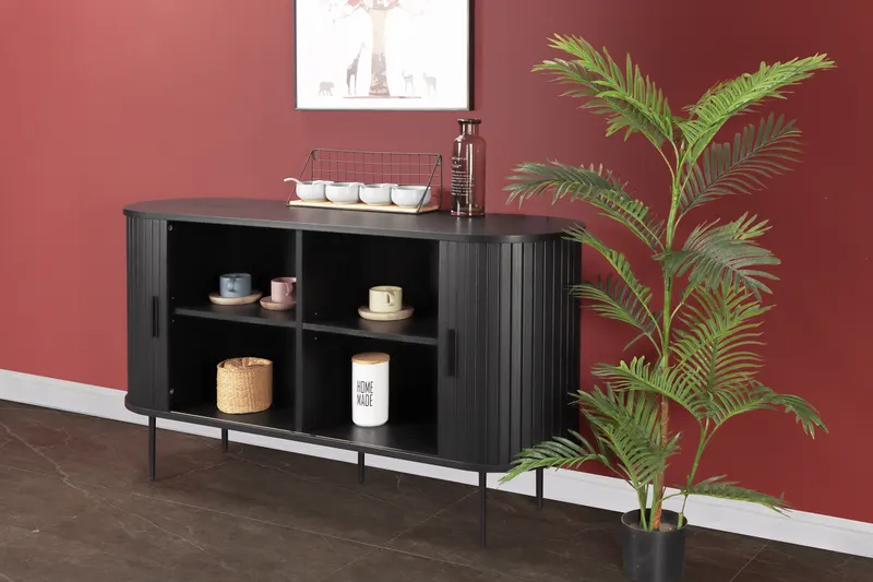 Sideboard, Schwarz, Ansicht 7