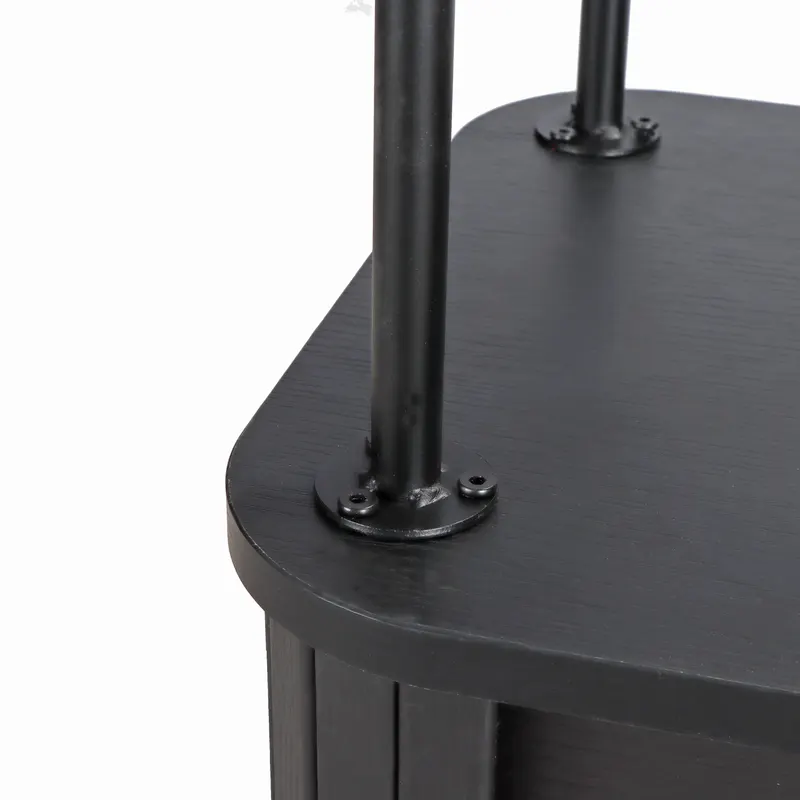 Lowboard in Schwarz, Ansicht 5