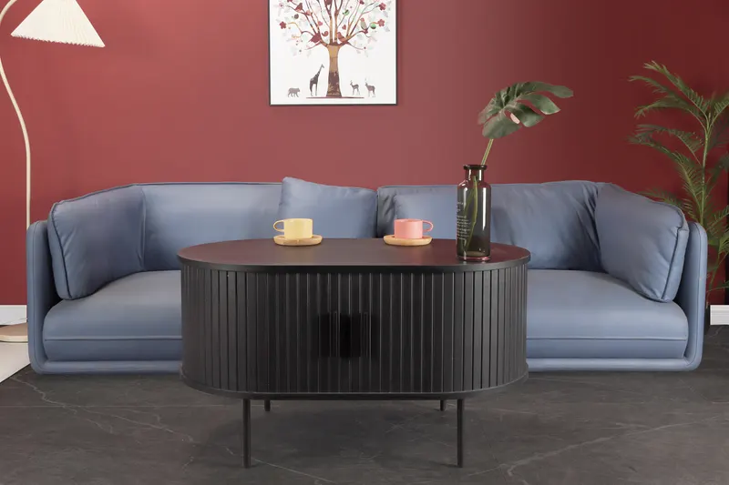 Couchtisch/TV-Board in Schwarz, Ansicht 6