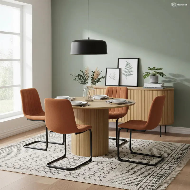 Sideboard in Eichenfarbe und Schwarz, Ansicht 12