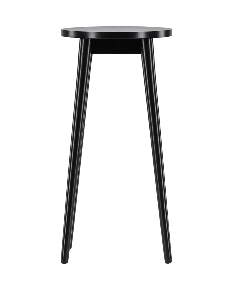 Mollösand Barhocker aus Kautschukholz mit rundem Sitz in Schwarz, Ansicht 8
