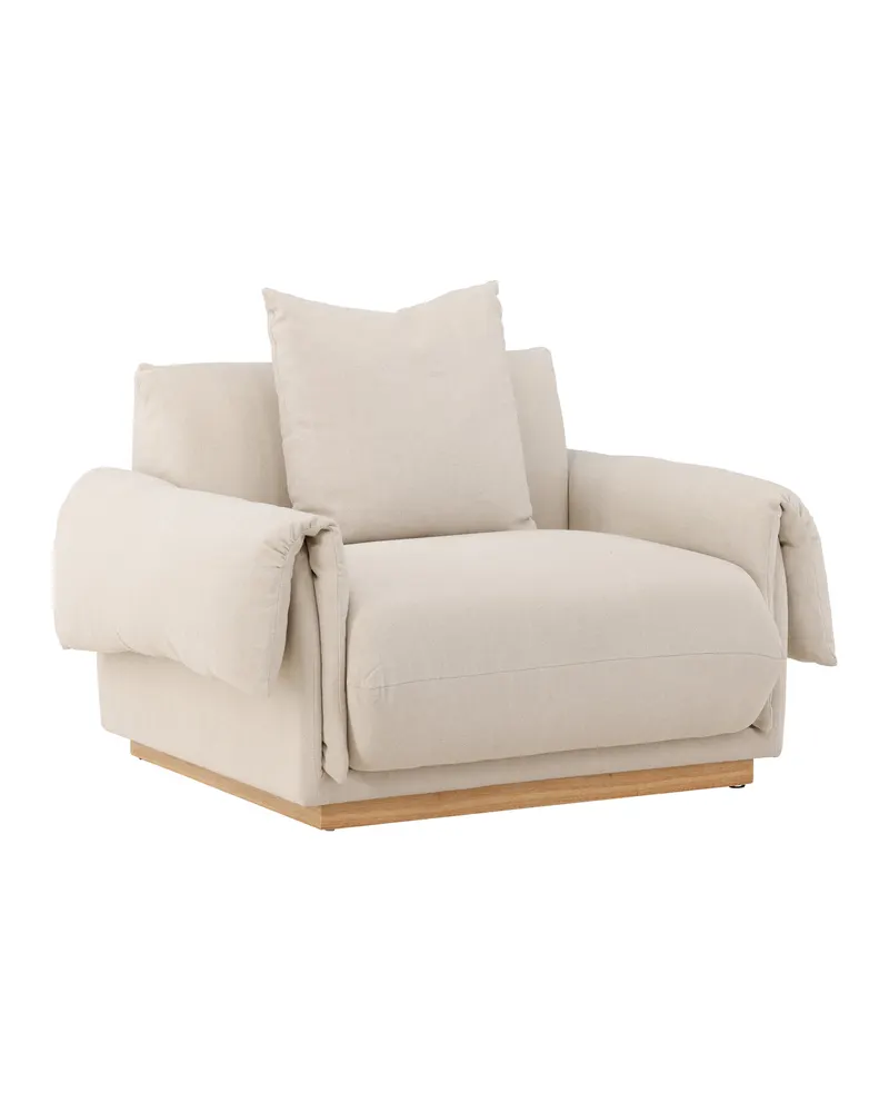 Mollösund Sessel in Beige mit 75 cm breiter Sitzfläche
