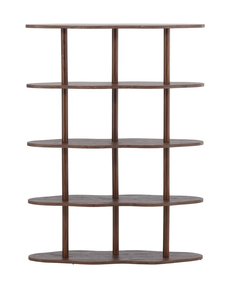 Moln Regal mit wellenförmigen Böden in 30 × 140 × 105 cm, Ansicht 1