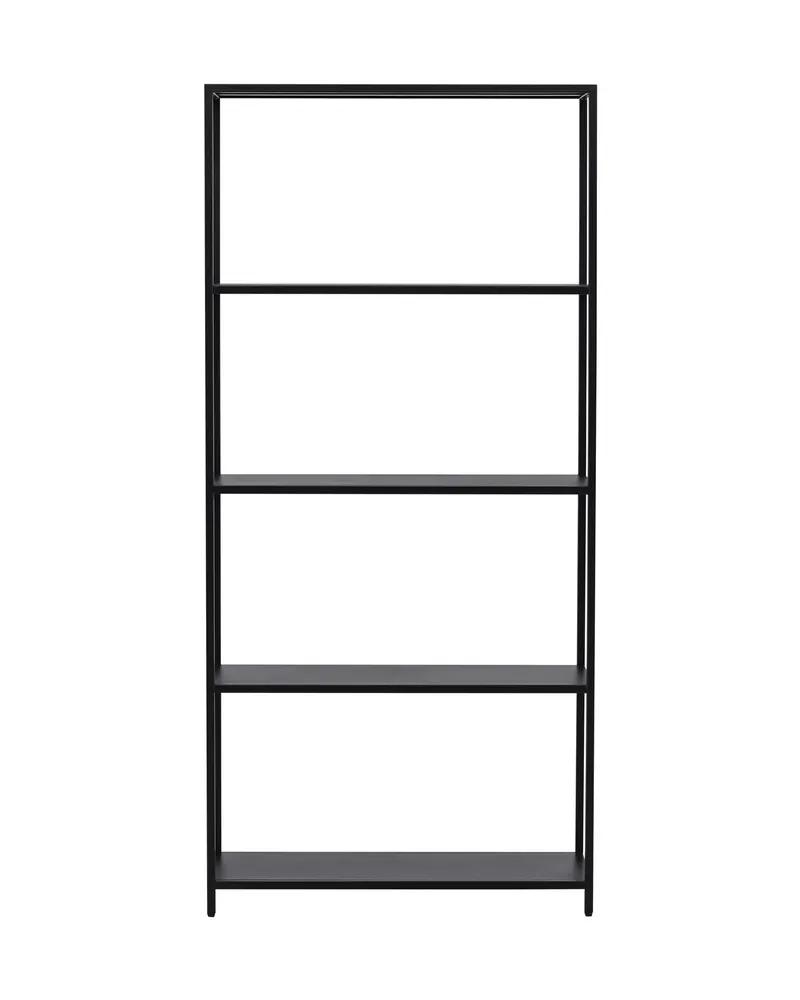 Montevideo Bücherregal aus schwarzem Metall, Ansicht 10