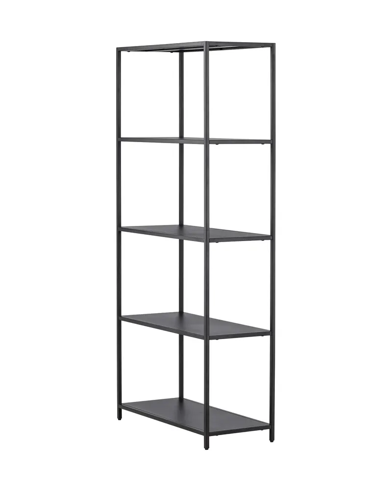 Montevideo Bücherregal aus schwarzem Metall, Ansicht 12