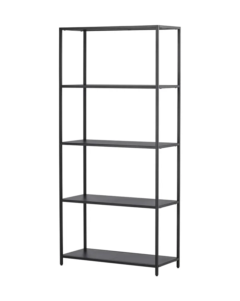 Montevideo Bücherregal aus schwarzem Metall, Ansicht 2
