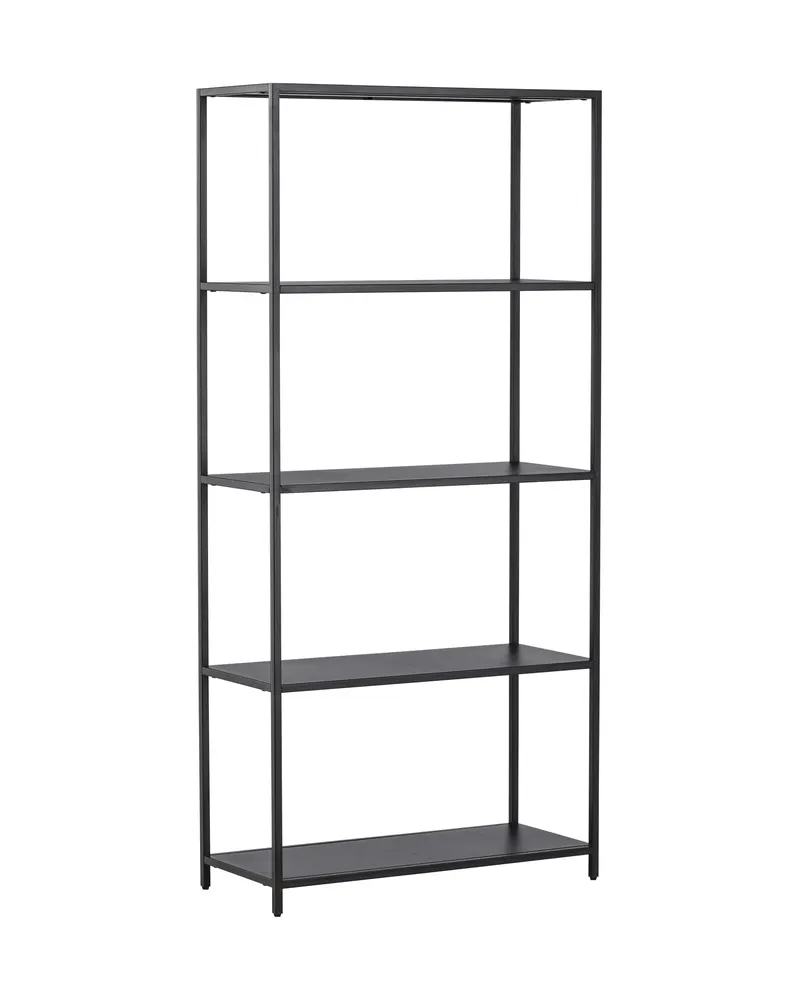 Montevideo Bücherregal aus schwarzem Metall, Ansicht 3