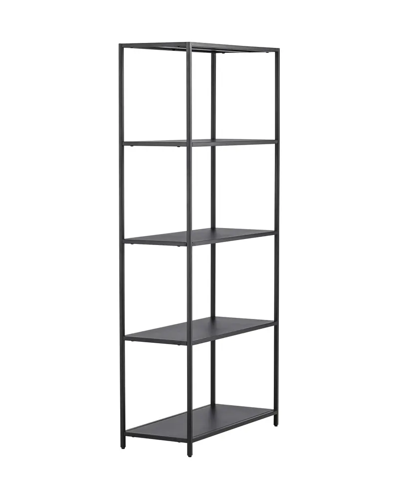 Montevideo Bücherregal aus schwarzem Metall, Ansicht 5