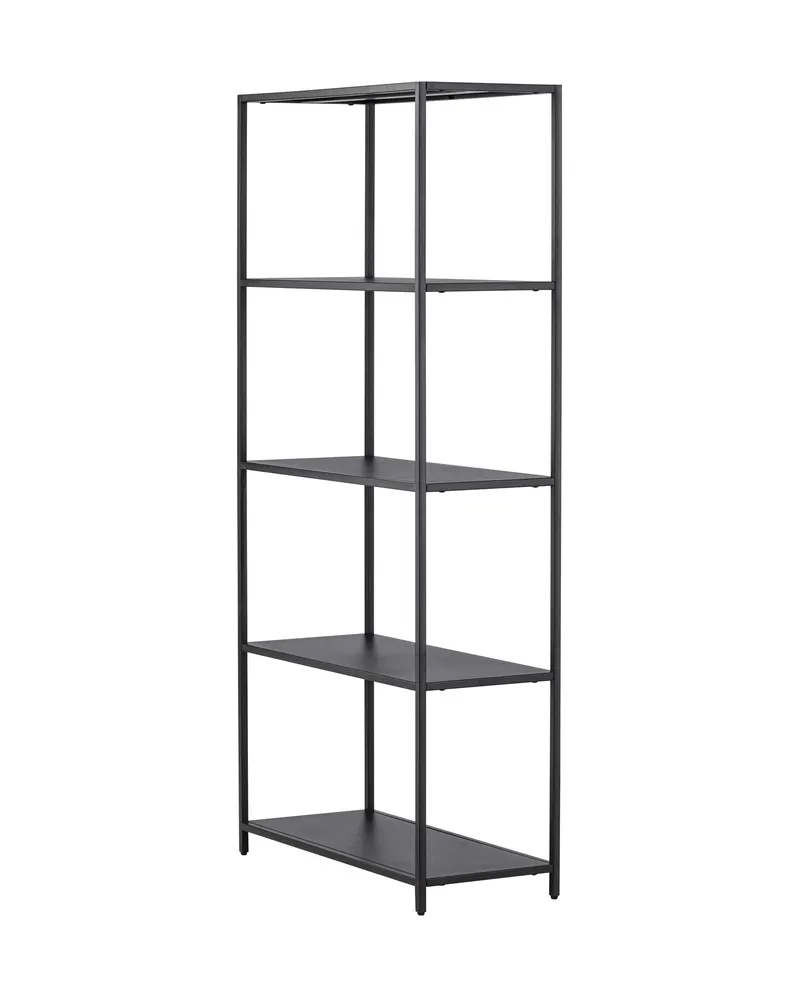 Montevideo Bücherregal aus schwarzem Metall, Ansicht 6