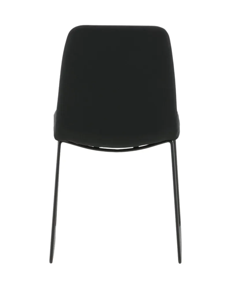 Muce Esszimmerstuhl, rundum bezogen in Schwarz, Polyester, Ansicht 8