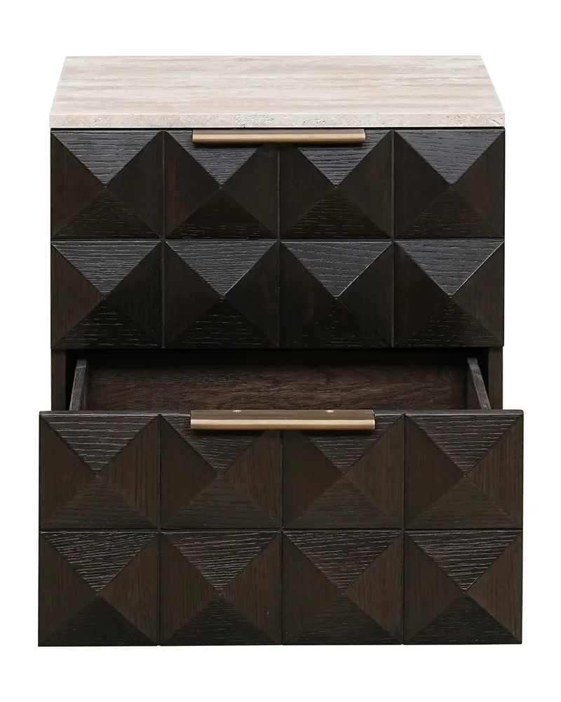 Nachttisch Claremont Braun von Richmond Interiors, Produktansicht 2
