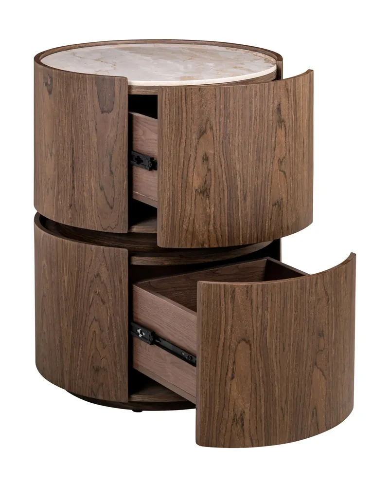 Nachttisch Ellery, Braun von Richmond Interiors, Produktansicht 3