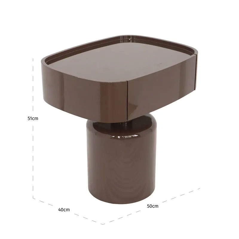 Nachttisch Romee, Chestnut von Richmond Interiors, Maßzeichnung 5