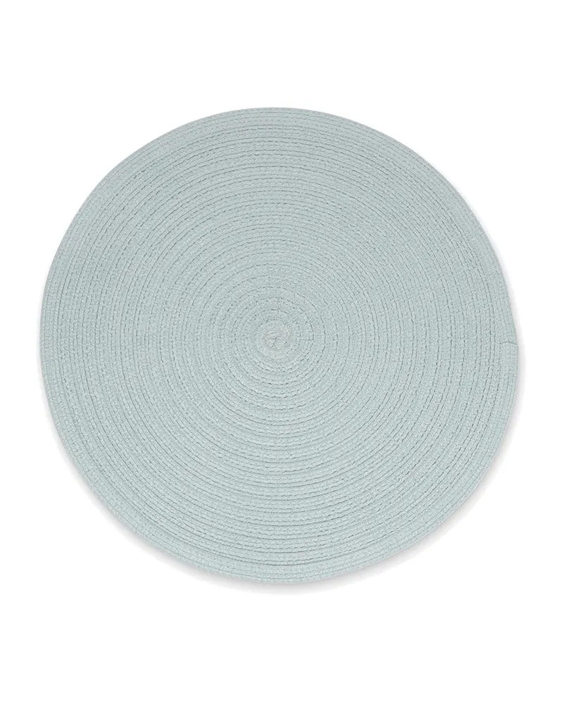 Nala Platzset rund aus Polyester mit Struktur, Ø 36 cm, rund Blau