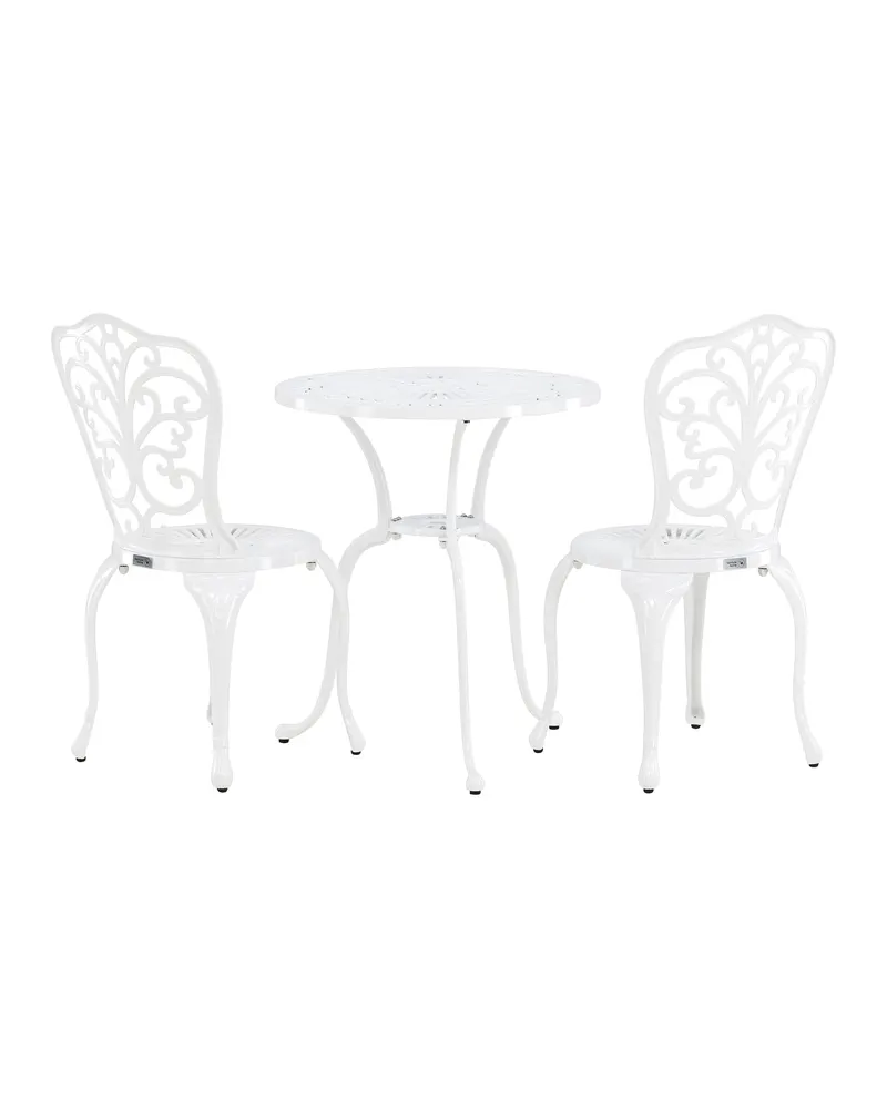 Nandin Bistroset aus Aluminium mit verschnörkelten Lehnen, Ansicht 8