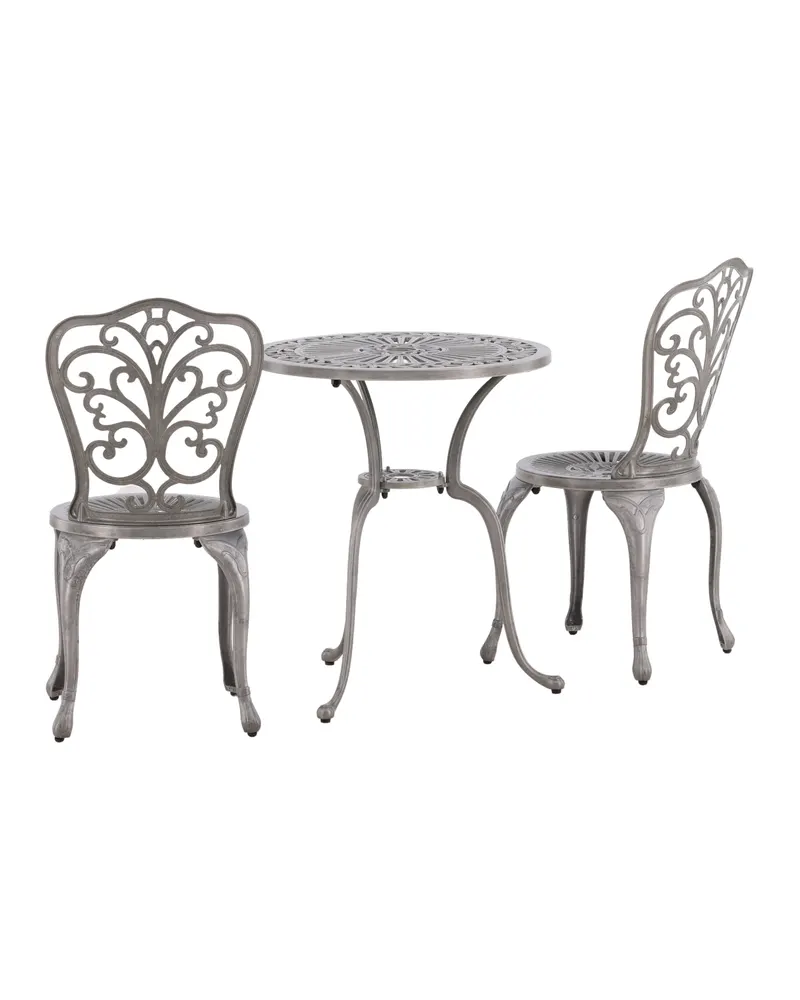 Nandin Balkonmöbel-Set mit rundem Tisch und zwei Stühlen, Ansicht 6