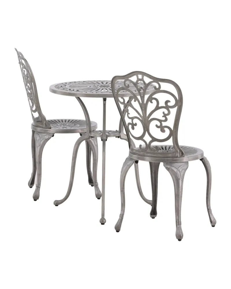 Nandin Balkonmöbel-Set mit rundem Tisch und zwei Stühlen, Ansicht 9