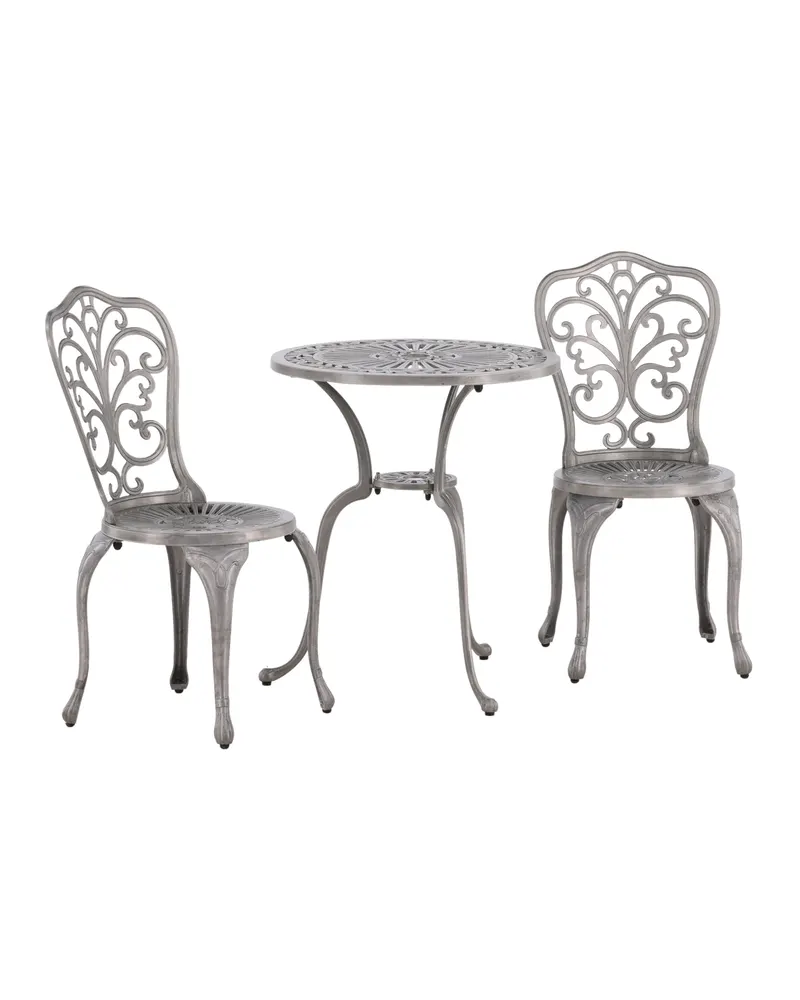 Nandin Balkonmöbel-Set mit rundem Tisch und zwei Stühlen, Ansicht 12