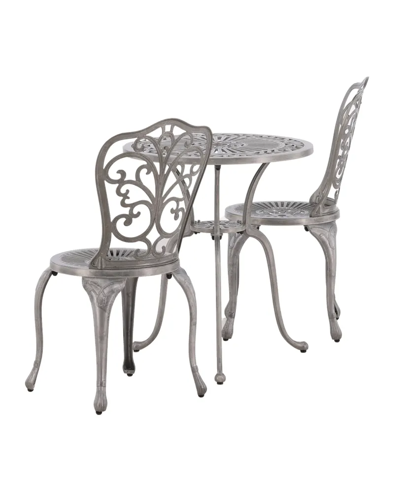 Nandin Balkonmöbel-Set mit rundem Tisch und zwei Stühlen, Ansicht 5