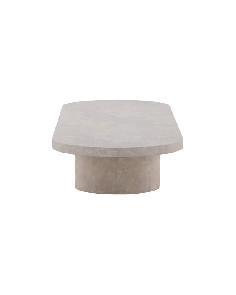 Narvik ovaler Couchtisch in 190 × 60 cm, Beige, Ansicht 4